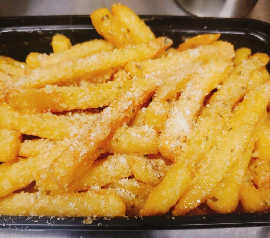 Garlic Parm Fries.