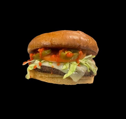 Triple Heat Burger.