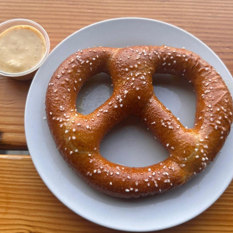 Hot Honey Butter Jumbo Pretzel.