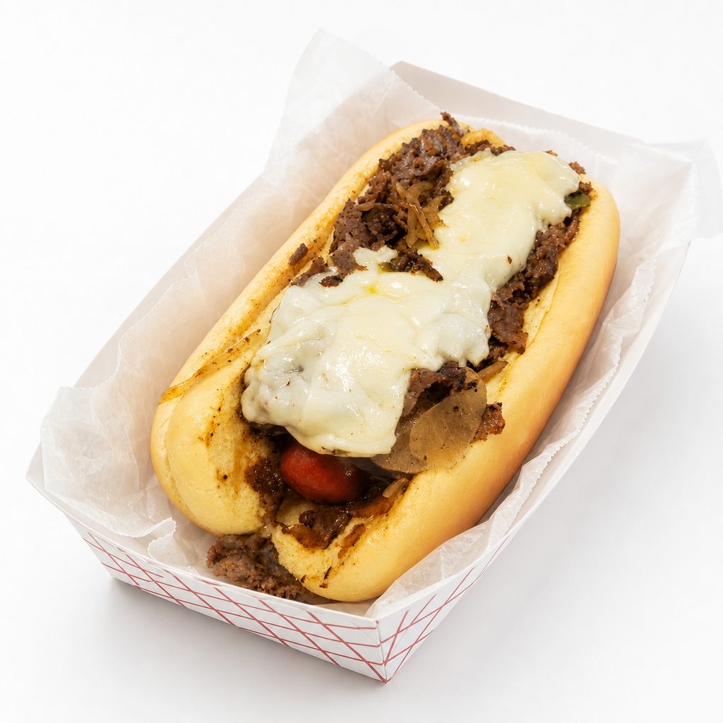 Soulard Cheesesteak Dog.