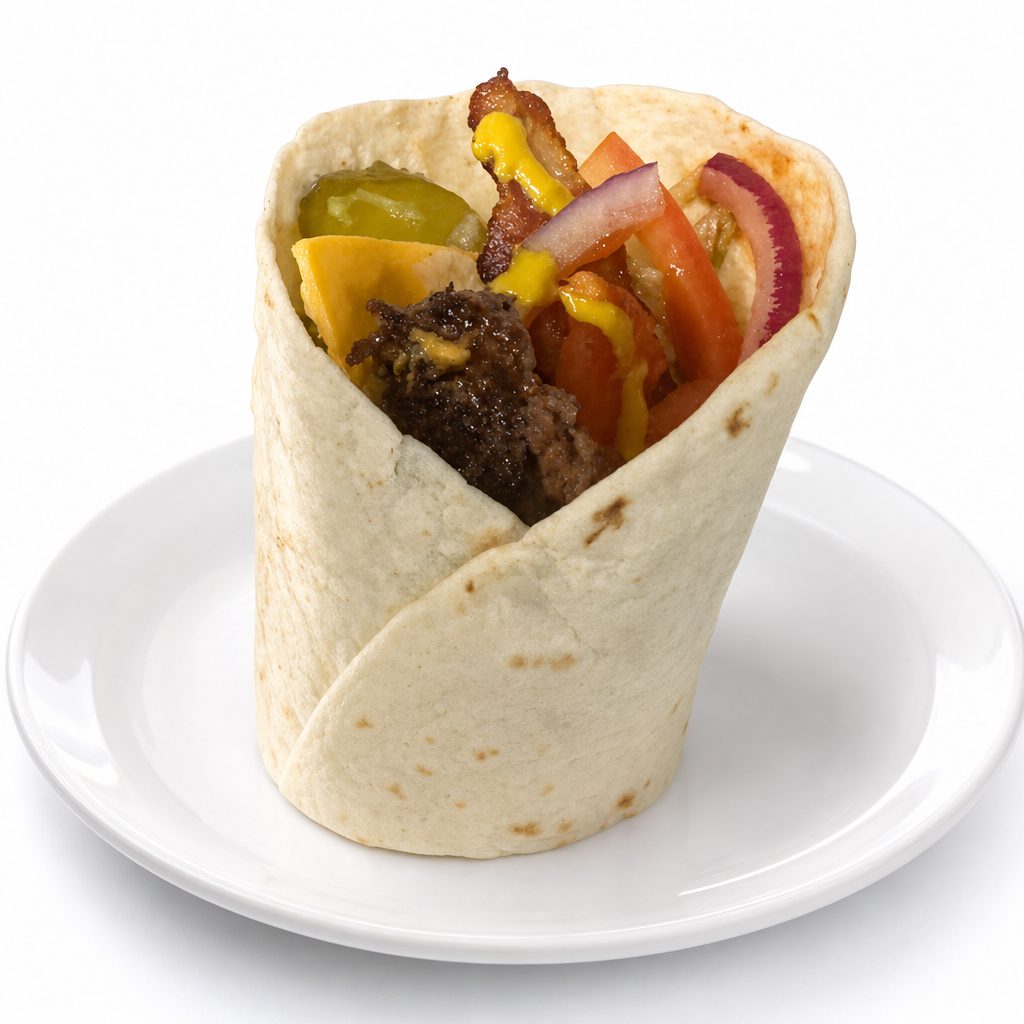 Bacon Cheeseburger Wrap.