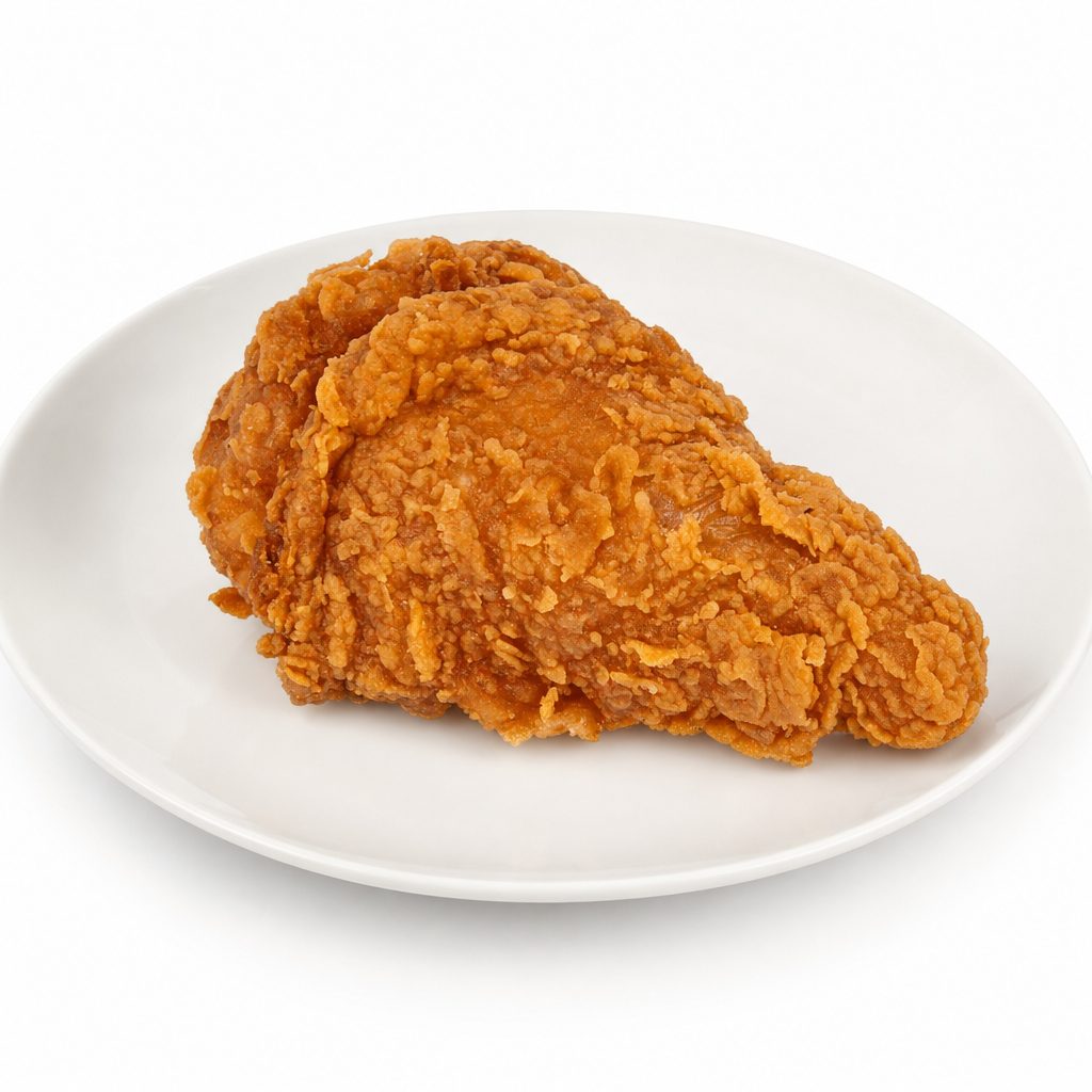 Single Fried Chicken Drumstick.