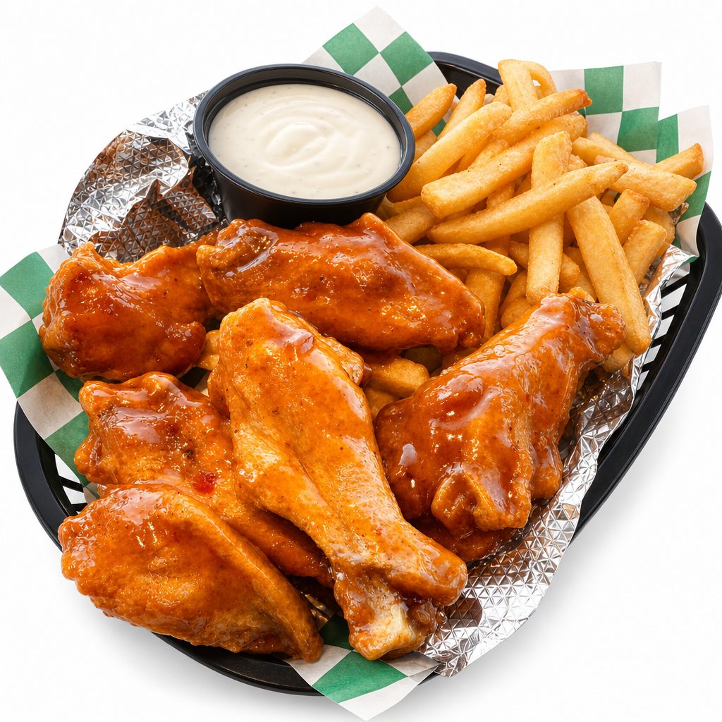 6pc Wings.