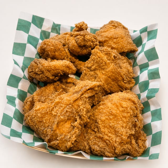 8pc Classic Mixed Chicken Box w/Rolls.